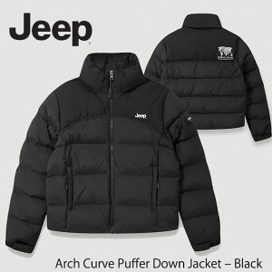 �W�[�v �_�E�� Jeep �_�E�� �����Y ���f�B�[�X Arch Curve Puffer Down Jacket Black �A�[�`�J�[�u �p�t�@�[�_�E���W���P�b�g BLACK �u���b�N JQ4JPU401BK �E�F�A