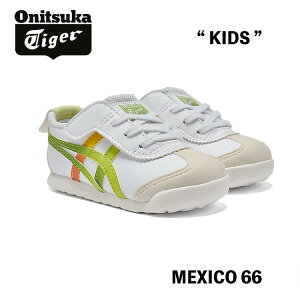 IjcJ^CK[ Xj[J[ Onitsuka Tiger MEXICO 66 TS KIDS LVR66 zCg/lIC WHITE/NEON LIME #1184A218.100 V[Y