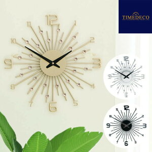 �^�C���f�R �|�����v TIMEDECO CRYSTAL WALL CLOCK �N���X�^�� �E�H�[���N���b�N GOLD SILVER RED BLACK �S�[���h �V���o�[ ���b�h �u���b�N �؍��C���e���A �l�C ������� 1972488 ACC