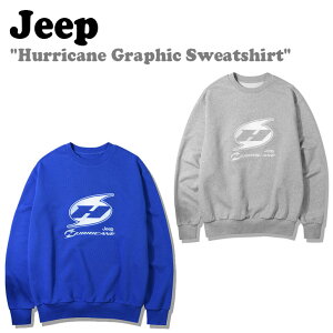 �W�[�v �X�E�F�b�g Jeep �����Y ���f�B�[�X Hurricane Graphic Sweatshirt �n���P�[�� �O���t�B�b�N �X�E�F�b�g�V���c MELANGE GREY BLUE JP5TSU820 �E�F�A