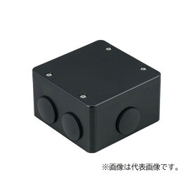 未来工業 【PVK-BLNPK】ブラック PVKボックス (防水タイプ) 大形四角(深型) おねじキャップ付