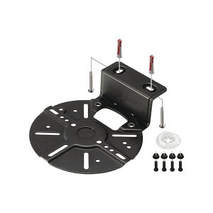 Яネグロス電工 【NWCST1-K】黒 ネットワークカメラ取付金具 電気亜鉛めっき 天井用