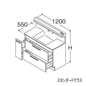 TOTO yLDSFB120CDRDS1Azʉϑ X^_[h IN^[u 3WayLrlbg E JE^[850mm Ԍ1200mm n 󒍖1TkGAl