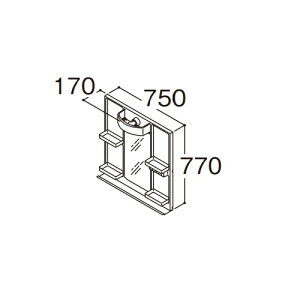 TOTO yLMFS075A1GDG1Gzϋ ʋ IN^[uLite LEDv GR~[Ȃ Ԍ750mmkGAl