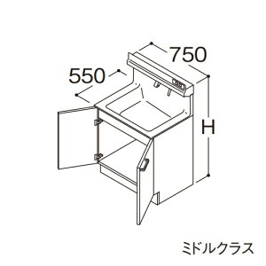 TOTO yLDSFS075AAJDS1zʉϑ ~hNX IN^[uLite 2 Ȃ+̏dv[ JE^[750mm Ԍ750mm n 󒍖1TkGAl