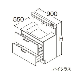 TOTO yLDSFS090BQAMS1zʉϑ nCNX IN^[uLite 2io +̏dv[ JE^[800mm Ԍ900mm n 󒍖1TkGAl