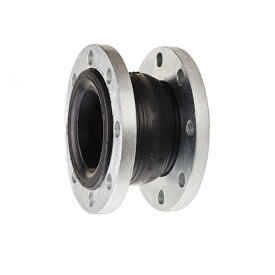 ゼンシン 【ZRJ-B-80】ゴム製防振継手 1山 フランジ型 ラバーボールジョイント 呼び径80A(3インチ) 全長126mm〔IE〕