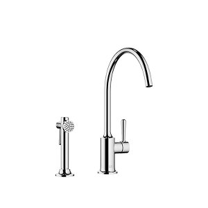 リラインス 【33826809-00(241mm)+27718809-00】2穴型シングルレバーキッチン用混合栓(ハンドシャワー付) ドンブラハ VAIA(ヴァイア) 受注約2ヶ月〔FD〕