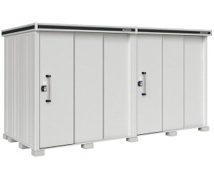 ●u.ヨド物置/ヨドコウ【LMD-4418HW CB】カシミヤベージュ エルモ 中・大型物置 一般型 2連片引き戸 背高Hタイプ 受注生産