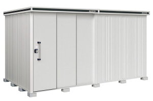 ●u.ヨド物置/ヨドコウ【LMDS-4422HL CB】カシミヤベージュ エルモ 中・大型物置 積雪型 2連片引き戸 背高Hタイプ 受注生産