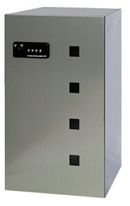 捺印なし 「捺印付タイプを同時購入必須商品」●u.田島メタルワーク【FX-UF5S】中型荷物用 多機能ボックス(宅配ボックス) 屋内・前入前出 ヘアライン 受注生産