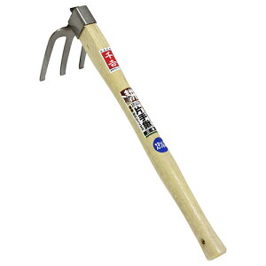 ∀藤原産業 【千吉 ステンレス片手鍬 三本 サンホン】ステンレス片手鍬 (4977292619325)