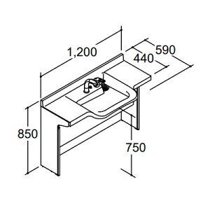 INAX/LIXIL ʉϑyVHO-1208J1(P)-NzhDPAEJE^[  ʒn ǔr ʊ퍂750 Ԍ1200 2TkGEl