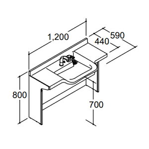 INAX/LIXIL ʉϑyVHO-1207J1(S)-DzhDPAEJE^[  ʒn r ʊ퍂700 Ԍ1200 1TkGEl