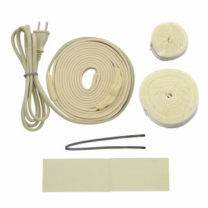 カクダイ/GAONA/ガオナ【GA-KE012】これカモ 凍結防止ヒーター3m(金属管用) サーモスタットつき (水道管の凍結防止)〔▽〕