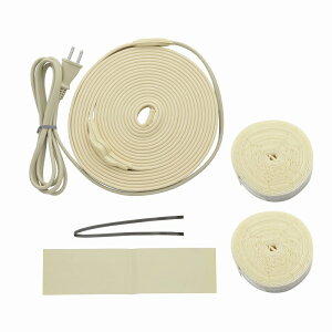 カクダイ/GAONA/ガオナ【GA-KE013】これカモ 凍結防止ヒーター4m(金属管用) サーモスタットつき (水道管の凍結防止)〔▽〕