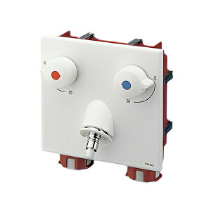 TOTO 水栓金具【TWAS20A1A】緊急止水弁付2ハンドル混合栓(ピタットくん) セット品番(TWA20A1R+TWA20B2S)〔HG〕