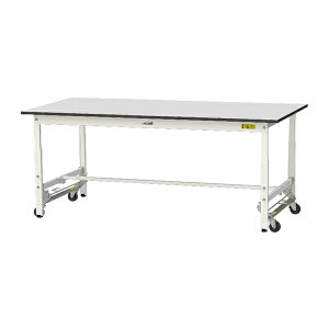 ●u.ヤマキン/山金工業 【SURU-1890-GYW】ワークテーブル 150シリーズ ワンタッチ移動タイプ H740mm 基本形 RoHS2指令対応塩ビシート天板 組立式