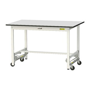 ●u.ヤマキン/山金工業 【SURU-1275-GYW】ワークテーブル 150シリーズ ワンタッチ移動タイプ H740mm 基本形 RoHS2指令対応塩ビシート天板 組立式