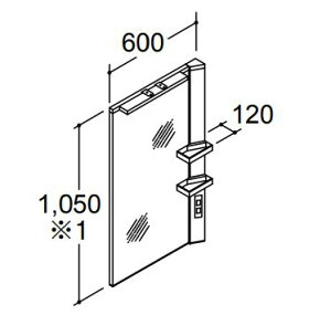 INAX/LIXIL ʉϑyMFRV1-601XJUz~[Lrlbg t LEDƖ 1ʋ(^) S1,900mmp Ԍ600mm ~߃R[gtkGIl