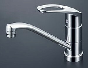 KVK 水栓金具【KM5011ZTV8R2】流し台用シングルレバー式混合栓 寒冷地用 吐水口回転規制80° 200mmパイプ付〔HB〕