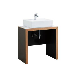 ●Юジャニス/Janis オンボード化粧台【LU0753TSS1E22】ラインテーブルシリーズ スクエアラインテーブルミディ ダークブラウン 間口750 一般地 自動水栓