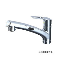 KVK 水栓金具【KM5021TAECHS】シングルシャワー付混合栓 (センサー付) ACタイプ 撥水水栓 逆止弁付〔HB〕