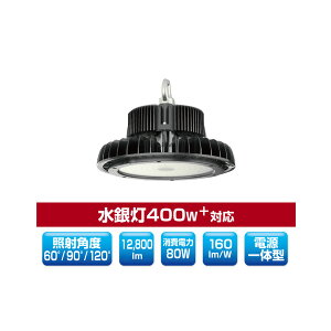 ▲βユアーズ・トレード 【YRS80W-MPCII-C-A/N】LED投光器 ミドルパワーサークルタイプ吊り下げ型 電源一体型 水銀灯400W+対応 消費電力80W 昼白色 受注生産