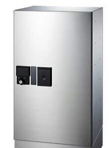 捺印なし ｢捺印付タイプを同時購入必須商品｣ ####u.キョーワナスタ/NASTA【KS-TLP360LB-S600】小型宅配ボックス(プチ宅) 前入前出 防滴タイプ 奥行317mm