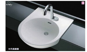 ●TOTO カウンター式洗面器【L830CRU】(洗面器のみ) はめ込み丸形洗面器 セルフリミング式〔HG〕