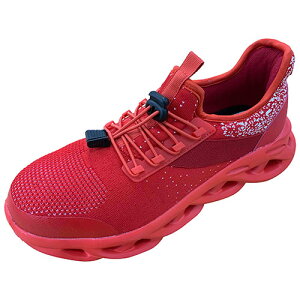 ∀K-ZOC/ケイゾック 【セフティスニーカーGKS56】レッド 26.0cm GLOW KICKS 安全靴 (4573211410082)