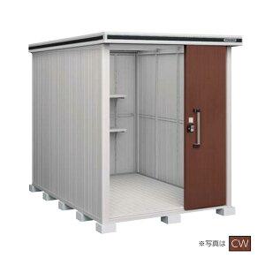 ●u.ヨド物置/ヨドコウ 【LMDS-1829H CW】ショコラウッド エルモ 中・大型物置 積雪型 2連片引き戸 背高Hタイプ 間口1m87cm×奥行2m92cm 受注約2週