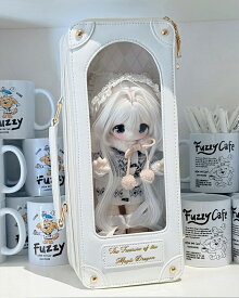 ドールキャリーバッグ 30cm用 1/6ドールバック 1/6 ドール用バッグ 鞄 バック 4WAY リュック 斜め掛け ショルダー 手提げ 透明窓 軽量 痛バッグ ブライス 人形 ぬいぐるみ 収納ケース 防塵 ドールとお出かけバッグ 収納 かばん 外出用 遊ぶ