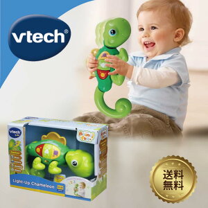 VTech Light-up Chameleon�y�҂��҂��J�����I���z�p�� 1�� 2�� 3�� �p�� �m��ߋ� �������� �A���t�@�x�b�g ���� �l�C�e�B�u �C���O���b�V�� ���� ���w ���a���� �v���[���g �M�t�g ���b�s���O���� 