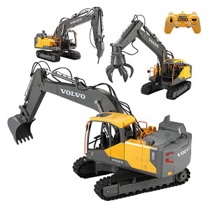 ラジコン ショベルカー おもちゃ ラジコンカー 子供 充電式 プレゼント RC 建機 パワーショベル 大人 男の子 8歳 9歳 10歳 誕生日 重機 ミニチュア 屋外 屋内 工事車両 ギフト こどもの日 働く