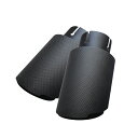 マフラーカッター カーボン ステンレス製 シングル ストレート パイプマフラー 自動車用 高級感 運動風 汎用 テールス…