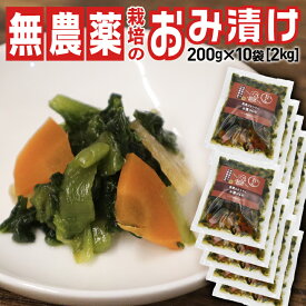 柿渋散布の天然農薬栽培 山形名物おみ漬け200g×10袋 飯豊ばあちゃんの漬物シリーズ 東北・関東送料無料 冷凍保存も可能 11月末より順次発送