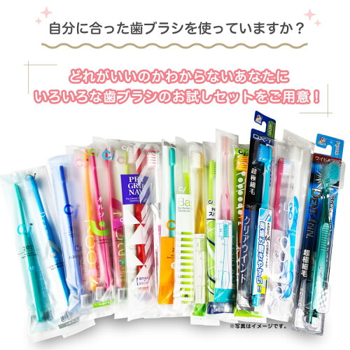 (メール便送料無料)大人用おまかせ歯ブラシ10本セットむし歯歯周病歯肉炎口臭予防に