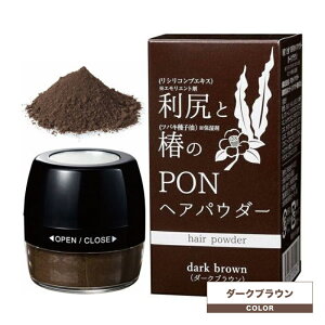 【ポイントUP★決算SALE対象】利尻と椿のPONヘアパウダー ダークブラウン (マイノロジ 日本製 MADEINJAPAN MINOLOGI 茶色 ブラウン ヘアファンデーション ヘアパウダー ヘアシャドウ 白髪 ハゲ隠し