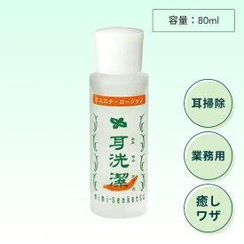 耳洗潔 業務用 80ml ( ノーマルタイプ 耳かき ローション 耳そうじ 耳洗浄 サロン専売品 床屋 理容師 耳エステ 皮脂 耳 汚れ 小鼻 )