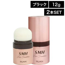 【2個】スーパーミリオンヘアー ヘアファンデーション スティックタイプ ブラック 12g (SMH ボリュームアップ super million hair ヘアケア 薄毛 老若男女 メンズ レディース おすすめ お出かけ ヘアセット Black)