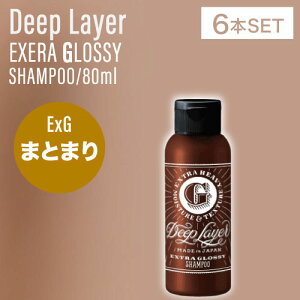 【ポイントUP★決算SALE対象】【6個】 B-ex ディープレイヤー ExG シャンプー 80ml (Deep Layer EXTRA GLOSSY リニューアル おさまりの良い髪 美容室 サロン専売)