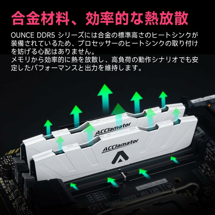 楽天市場】DDR5 32GB-6000MHz デスクトップPC用メモリ(16GB×2枚 PC5 