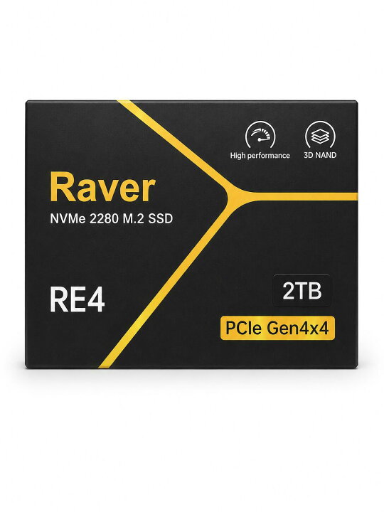 楽天市場】Raver 内蔵 SSD 2TB PCIe Gen4x4 M.2 NVMe 2280 放熱シート 