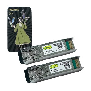 10Gtek 10GBase-LR SFP+���W���[��, 10G 1310nm SMF, �ő�10km, ���g�����V�[�o, Cisco SFP-10G-LR�ANetgear�AMeraki MA-SFP-10GB-LR�AUbiquiti UF-SM-10G�AMikrotik�AD-Link�ASupermicro�ATP-Link�Ȃǌ݊� 2����