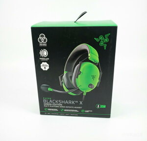 Razer BlackShark V2 X Green �Q�[�~���O�w�b�h�Z�b�g 3.5mm�A�i���O 7.1ch �T���E���h �����Z�p�̗p50mm�h���C�o �P��w�����}�C�N �m�C�Y�L�����Z�����O ���Չ����C���[�J�b�v �y��240g PC PS4 PS5 Xbox Ninte