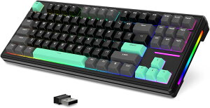 �y�󂠂�zMAMBASNAKE x ATTACK SHARK M87 ���J�j�J���L�[�{�[�h �Q�[�~���O PBT�L�[�L���b�v �Q�[�~���O �L�[�{�[�h 3�ڑ����[�h Bluetooth5.0/2.4Ghz/Type-C 87�L�[ 80% ���Փ˃R���p�N�g �J�X�^�����ʎ� ��
