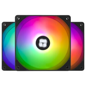 �y�󂠂�zThermalright TL-C12C-S X3 CPU�t�@�� 120mm ARGB �P�[�X�N�[���[�t�@�� 4�s�� PWM �T�C�����g�R���s���[�^�t�@�� S-FDB�x�A�����O�t�� �ő�1550RPM��p�t�@��(3��) X0012XMPZR