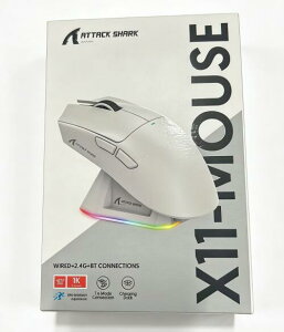 MAMBASNAKE×ATTACK SHARK X11 ���y�ʃQ�[�~���O�}�E�X 60g RGB�}�O�l�b�g�[�d�X�^���h 3���[�h�ڑ� 2.4Ghz/Bluetooth/Type-C �_�u��Bluetooth�`�����l�� 6���x��DPI�ؑ� PAW3311�Z���T�[ HUANO�X�C�b�` Broadcom�R���g