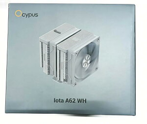 Ocypus Iota A62 WH CPU�N�[���[ �����\�f���A���t�@�� 6�{�̓����q�[�g�p�C�v�t�� 2�� 120mm FDB PWM �É��t�@������ ��� �N�[���[ am4 am5 ��p CPU cooler �G�A�N�[���[ TDP 260W B08G49FSDG